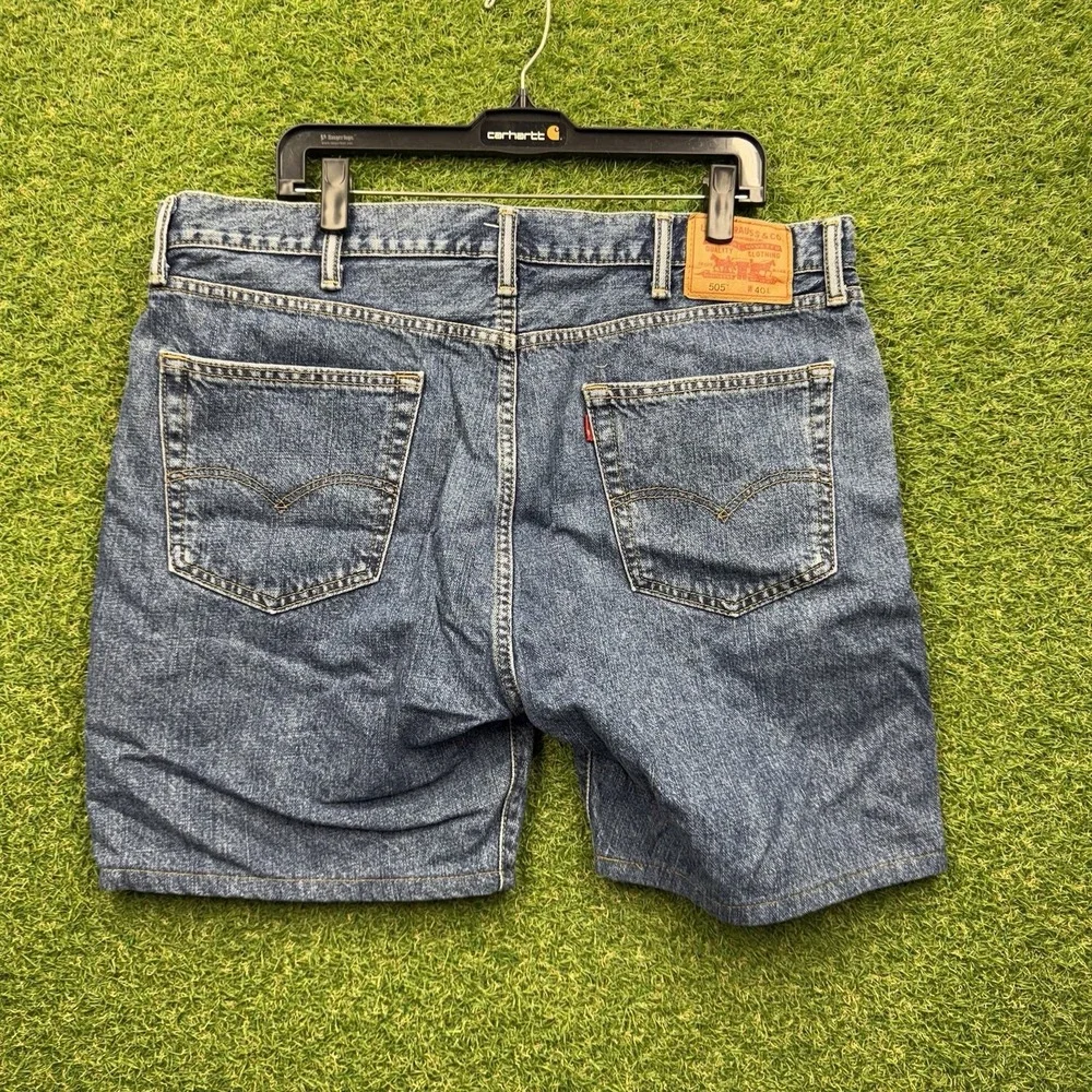 Levis 505 Jean Shorts Mens 40 Denim Jorts Baggy Loose Skater 90s Workwear Casual